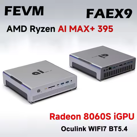 FEVM FAEX9 AMD Ryzen Al Max+ 395 MINI PC Radeon 8060S LPDDR5X 128GB PCIe SSD WIIF7 BT5.4 USB4 Oculin