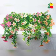 BUNGA PLASTIK GANTUNG DAUN KEMUNING B8280 BUNGA SAKURA BUNGA ARTIFICIAL DEKORASI WEDDING HIASAN DINDING RUMAH