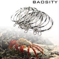 [AsrMyjcx] 10Pcs Crab Trap Fishing Trap Cast Cage 6-ring Catch Crabs Tool for Crawfish Lobster Muddy