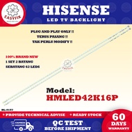 HMLED42K16P HISENSE 42 INCH LED TV BACKLIGHT LAMPU TV 42K16P 42" LED TV BACKLIGHT HMLED42K16 42K17 L