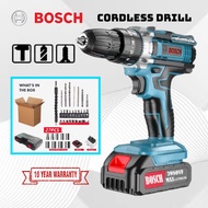 Bosch Drill Cordless Smart Led Electric Impact Hammer Drill Portable High Powerful Screwdriver Drill