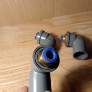 21 PVC elbow adapter to quick connector 8, 10, 12mm