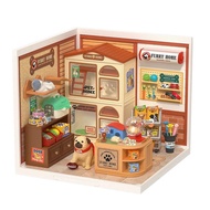 Rolife Rolife Rolife Super World Pet Shop Building Blocks Assembling diy Hut Birthday Gift Girl