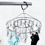 304不鏽鋼雙圓曬襪架　30夾吊衣架　十餘年口碑夾子多年也不斷