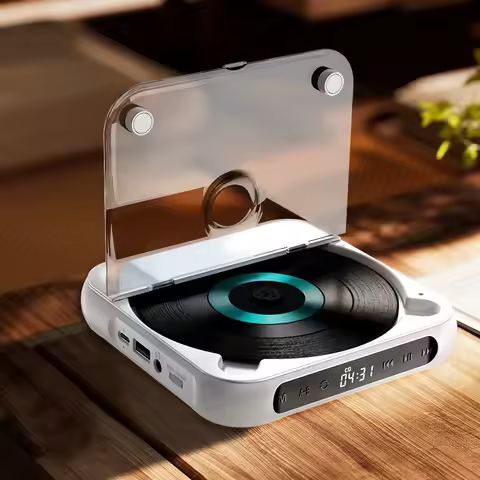 CD Walkman Original stereo Portable CD player Speaker LCD USB player with 3.5mm connector and headph