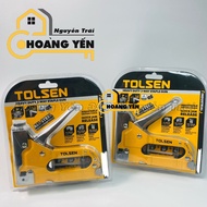 Staple Tolsen 43021 force-adjustable industrial stapler comes with a box of 600 staples