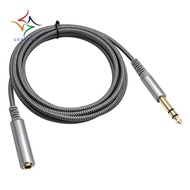 1/4 Inch to 6.35mm Audio Cable Stereo Audio Adapter Audio Extension Cable 1/4 Male to 6.35mm Female 
