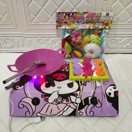 MAINAN ANAK PEREMPUAN MINISET MASAK MASAKAN KOMPOR LED 3TUNGKU COCOK BUAT KADO