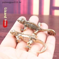 #   New Antique Bronze Tropical Desert Animal Lizard Statue Retro Brass Chameleon Figurines Ornament