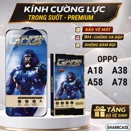 Oppo A18 / A38 / A58 / A78 4G 5G premium tempered glass full screen phone screen protector