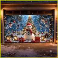 Christmas Garage Door Banner 13x6ft Seasonal Decorations Merry Christmas Backdrop for Garage Door Pa