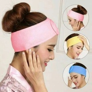 OS Headband Towel Headband Women's Headband Small Plain Hair Bandana For Bathing Face Skincare