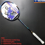 Ready Stock Victor Badminton Racket THRUSTER F Full Carbon Single Badminton Racket With String And G