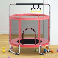 Trampoline with Net Protection Home Children Indoor Baby Bouncing Bed Children Adult Fitness Belt Net Protection Family