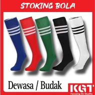 Stoking Bola Dewasa & Budak Football Soccer Futsal Socks Adult & Kids Stoking Bola Red Black 足球袜