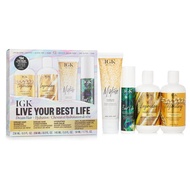 IGK - Live Your Best Life - Shampoo Conditioner Hair Balm Hair Oil Set
