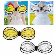 LETCE Bee Wings, Lightweight Bee Fairy Wings, Fairy Costume Black Yellow Costume Wings Stage Perform