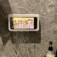 浴室防水懶人手機架壁掛式衛生間洗澡追劇支架衛生間收納盒置物架