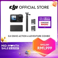 DJI Osmo Action 4 - Action Camera | 1/1.3-inch Sensor &amp; Stunning Low-Light Imaging | 10-bit &amp; D-Log M Color Performance | Deep-Freeze Resistant &amp; Long-Lasting Battery Life | 4K/120fps &amp; 155º Ultra-Wide FOV
