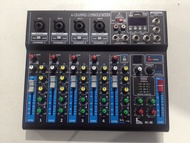 เครื่องผสมสัญาณเสียง มิกเซอร์ Mixer K . Power K-6 ใช้ได้ทั้ง ในบ้านและ ในรถยนต์ Power Supply DC 12V