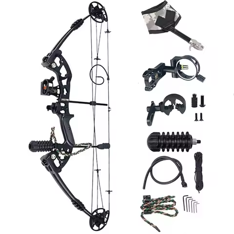 M131 Compound Bow 20-55lbs 24"-29.5" Archery Hunting Equipment Max Speed 310fps with Accessories Rig