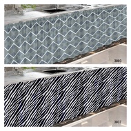 Sale kurtina pang lababo 150CM wide Zebra Stripes lababo kitchen curtain Gray wave patterned  Kurtin