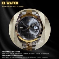 ROLEX DATEJUST 日志型系列126303 光圈黃金鋼珠帶灰面綠羅馬字 2023年(二手)
