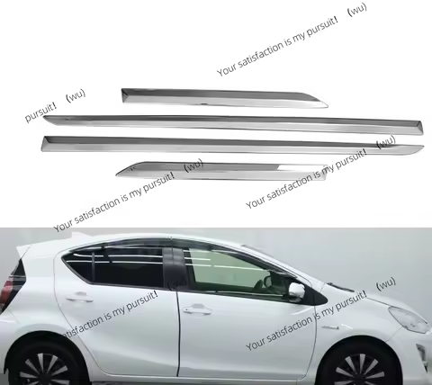 Suitable for 12-19 Toyota Prius Prius C door edge strip stainless steel modified body trim