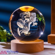 October Birthday Gift 3D LED Crystal Ball Libra Libra