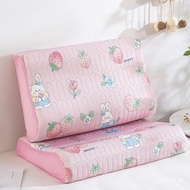 🚓Summer Ice Silk Latex Pillowcase One-Pair Package Single30x50High and Low Pillow Cover Single Pillowcase40x60cm