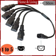 AOTO 0 5m IEC320-C14 to C13 Splitter Adapter Cord Power Supply Converter Cable Line