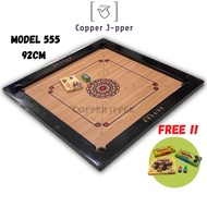 Deluxe Carrom Board 92cmx92cm With Carrom Men and Striker and Carrom Powder Set Karom Board Papan Ca