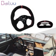 Bartoo-D Shape 325mm/13inch Flat Suede Leather Steering Wheel 70mm-PCD For Sim Racing Game or Most V