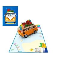 3D Birthday Bus Cards – Fun Pop Up Cards, Children's Gift Cards, Unique Birthday Cards B31