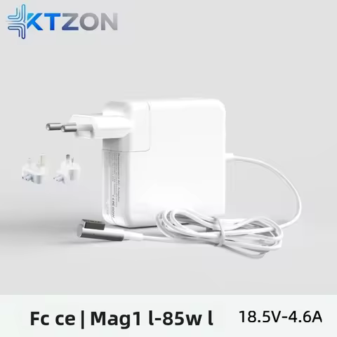 85W MagSafe 1 L Shape Power Adapter Charger, Replacement for MacBook Pro A1286 A1343 A1551 & More Mo