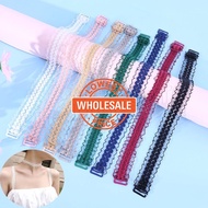 [ Wholesale Prices ]Lace Invisible Straps Adjustable Women's Wide Shoulder Straps Elegant Bra Accessories Mesh Openwork Lingerie Straps
