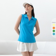 Isla Lakos Colorful Sleeveless POLO Top - Women's Sleeveless Top - Sports Top