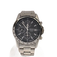 SEIKO Men's Watch Quartz Analog Stainless Steel BLK SLV SS 7T92-0DW0 Direct from Japan Secondhand