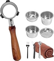 NEOUZA 51mm Espresso Bottomless Portafilter Compatible for Delonghi La Specialista EC9335M EC9155M E