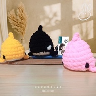 GANTUNGAN Whale Shark Orca Chibi Whale Baby Shark Doll Keychain Knitted Amigurumi Crochet Children's