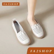 FA2SHOP รุ่น CM171 รองเท้าสลิปออนหนังแท้ หนังนิ่ม