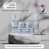 Glamor Skincare Paket Booster Whitening Platinum Glow BPOM (NO Bumil/Busui) Perawatan Wajah Flek Teb