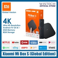 [Global Version] Xiaomi Mi TV box S Smart 4K Ultra HD 2G 8G Netflix Media Player Set top M19E(MDZ-22-AB) Wistech