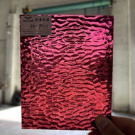 Manufacturer Supply Fuchsia Transparent Water Grain Glass Color Art Glass Original Piece Natural Col