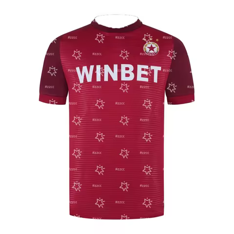 25-26 Bulgarian First League CSKA Sofia Home football jersey Autumn Sports Dry Quickly Men's T-Shirt