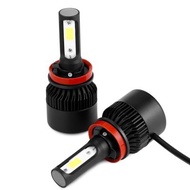 2PCS S2A H8 / H9 / H11 Car LED Headlight 9 - 30V 72W 6000K Front Lamp (BLACK)