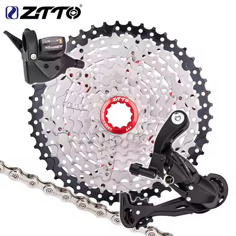ZTTO MTB 9 Speed Bicycle Cassette Shifter Rear Derailleur 9speed Mountain Bike Chain Groupset HG Hub
