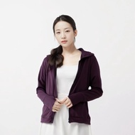 UPF50+吸濕排汗女防曬外套_立領深紫