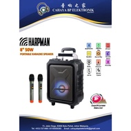 HARPMAN  X70 Portable Speaker( 2wireless mic/bluetooth/usb)