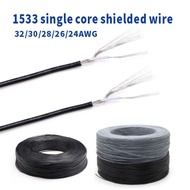 32-24AWG 1533 single core shielded wire tinned copper wire wrapped shielded signal wire connection w
